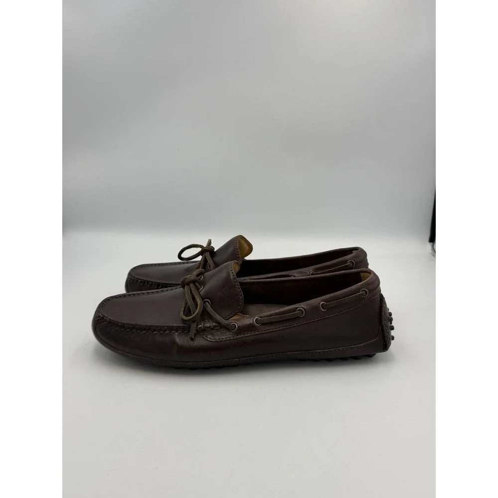 Cole Haan Grant Driver Moc Brown Leather Driving Loafers Shoes Men 8M